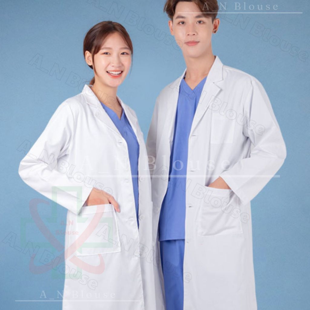 Áo bác sĩ, Áo blouse đồng phục phòng thí nghiệm cho cả nam và nữ trong bệnh viện, viện hàn lâm, cơ sở spa, y tế