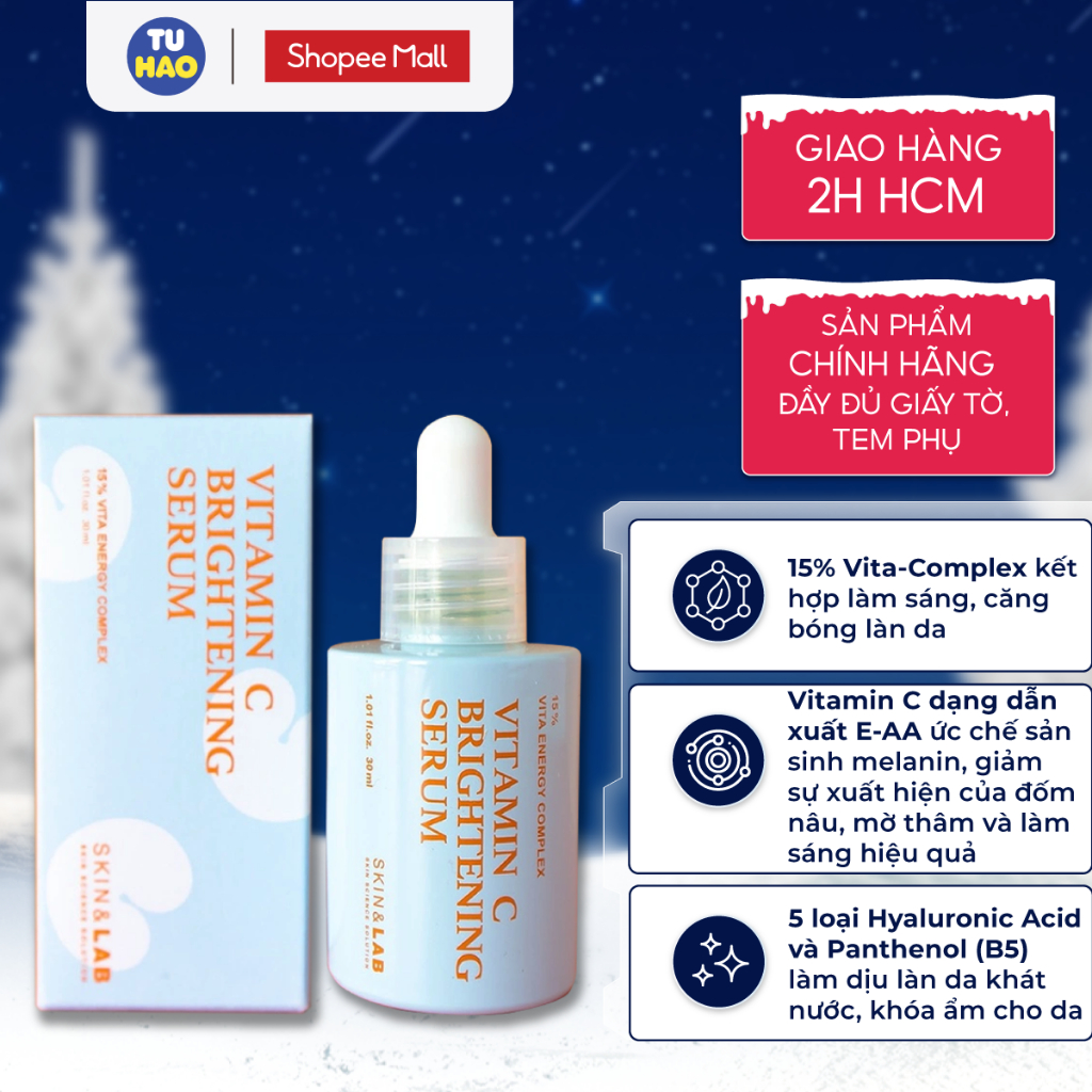 Tinh Chất Vitamin C Skin&Lab Brightening Serum With 15% Vita Energy ...