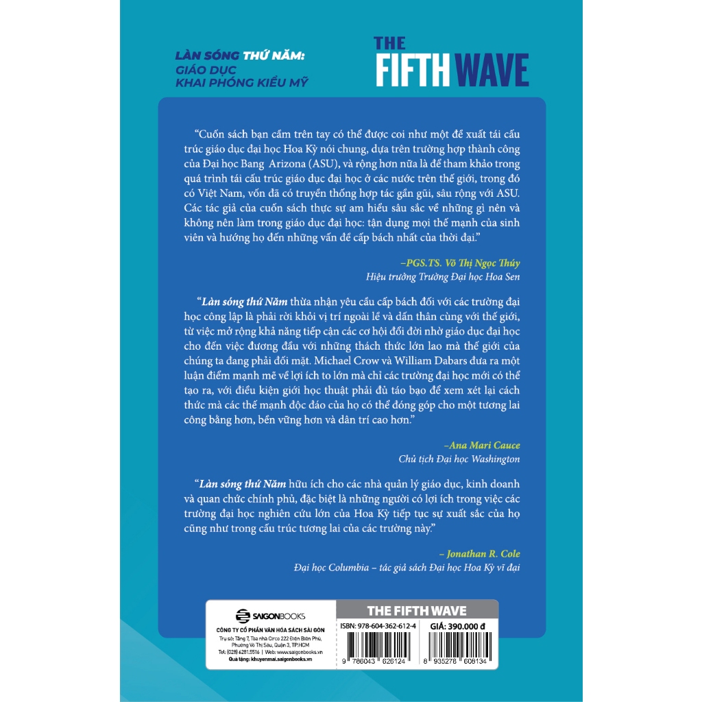 Sách - Làn Sóng Thứ Năm: Giáo Dục Khai Phòng Kiểu Mỹ - The Fifth Wave