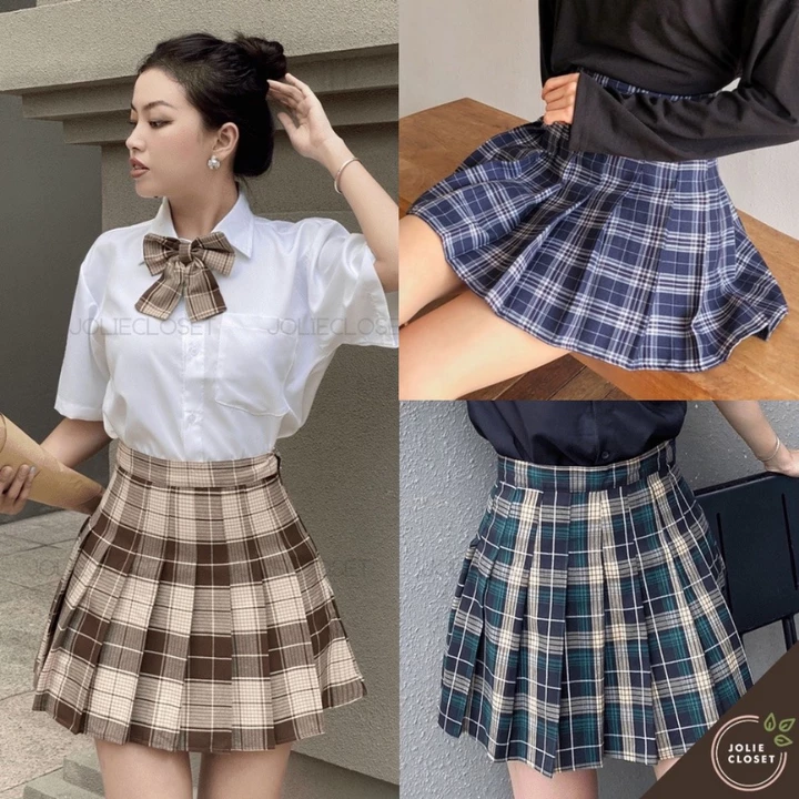 Chân Váy Tennis Xếp Ly Caro Nữ - Form Đẹp, Tôn Dáng, Nhiều Màu | Chân Váy Ngắn Dễ Phối Đồ Hot Trend