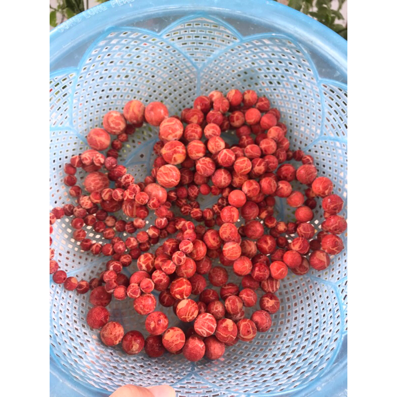 hạt san hô đỏ mộc mix vòng đủ size