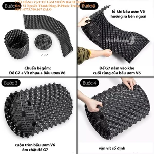 Đế Nhựa Tròn Bầu Ươm Lỗ V Đường Kính 50cm