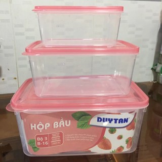 Bộ 3 Hộp Lạnh Bảo Quản Thực Phẩm Duy Tân Cao Cấp
