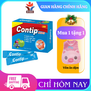CONTIP KIDS - Bổ Sung Chất Xơ, Hỗ Trợ Nhuận Tràng, Thông Tiện, Giảm Táo Bón Hộp 15 Gói