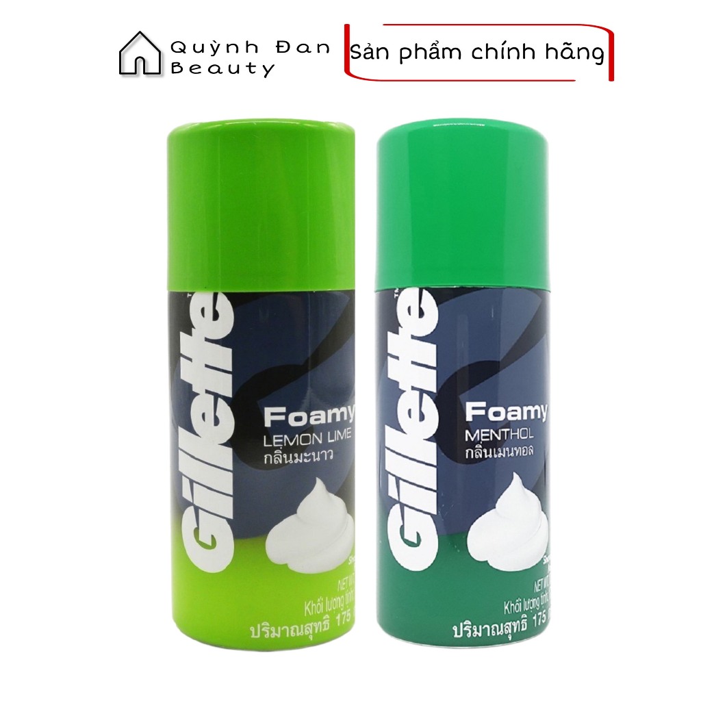 Bọt Cạo Râu Gillette Hương Chanh, Hương Bạc Hà 175g