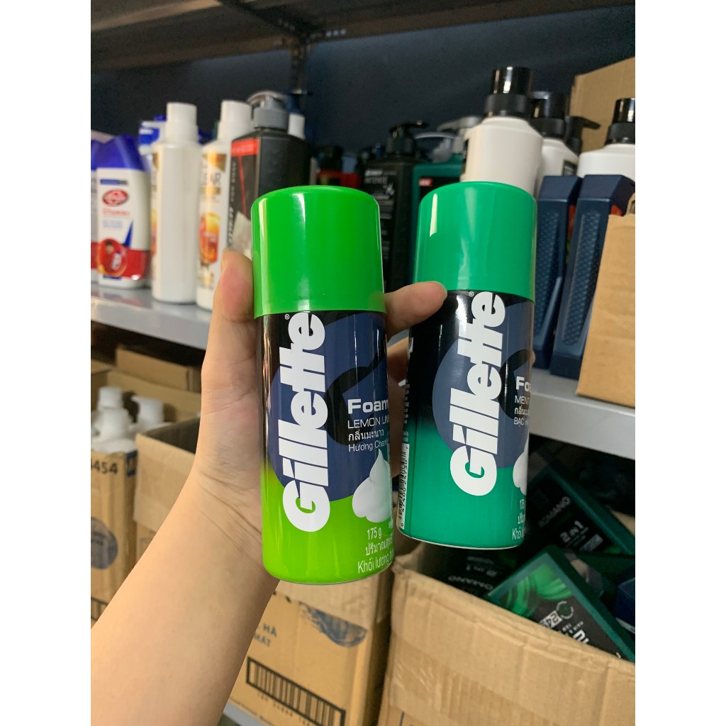 Bọt Cạo Râu Gillette Hương Chanh, Hương Bạc Hà 175g