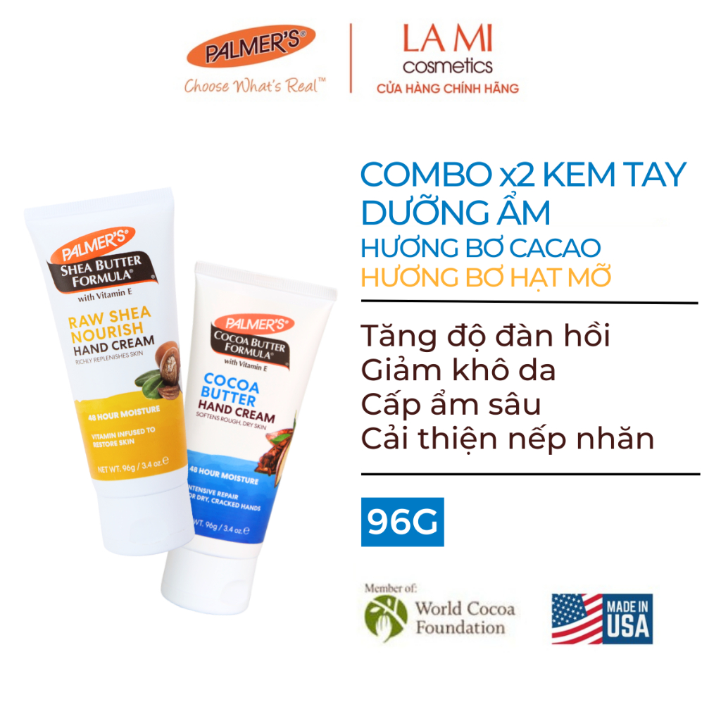 Ảnh COMBO X2 Kem dưỡng ẩm da tay chiết xuất từ thiên nhiên hương tùy chọn Palmer's 96g 1