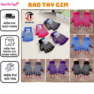 Găng Tay Tập Yoga, Găng Tay Tập Yoga Cắt Ngón Chống Trượt Tập Yoga & Gym Co Giãn Thấm Hút Tốt