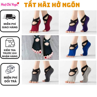 Tất yoga,Tất tập yoga quai chéo hở ngón cực xinh chống trơn trượt tuyệt đối