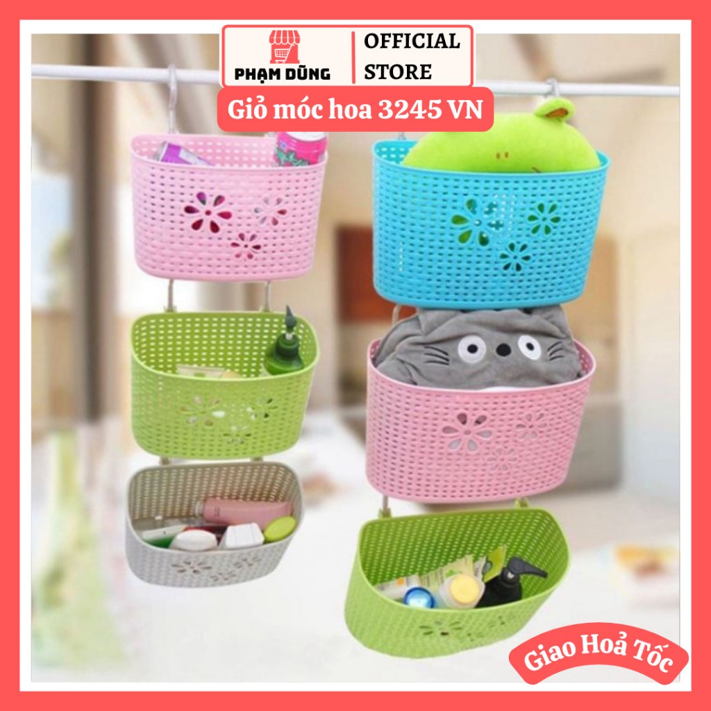 Rổ móc treo đồ siêu to , giỏ móc hoa Việt Nhật cao cấp | Shopee Việt Nam