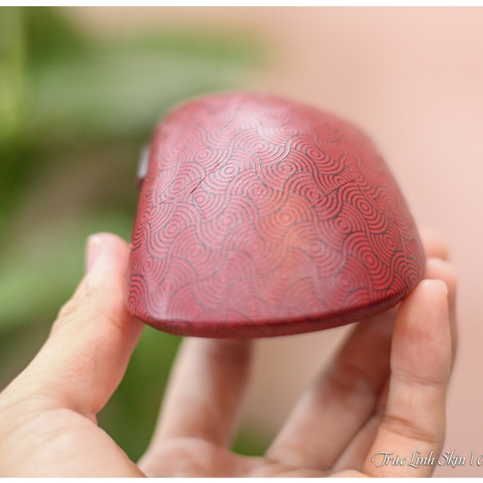 Skin dán chuột Razer DeathAdder V3 Pro mẫu 3M đỏ vân circle