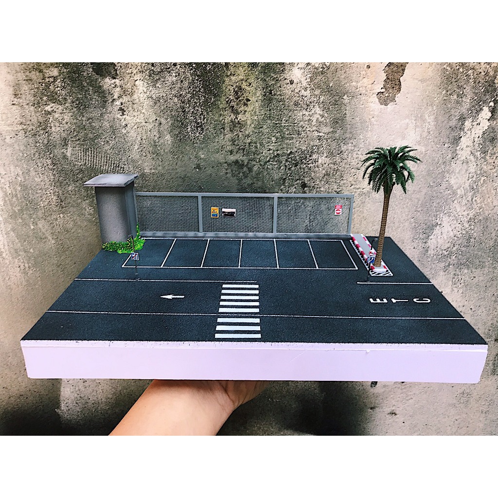 Bộ sa bàn cho xe mô hình 1/64 Streetcarpark