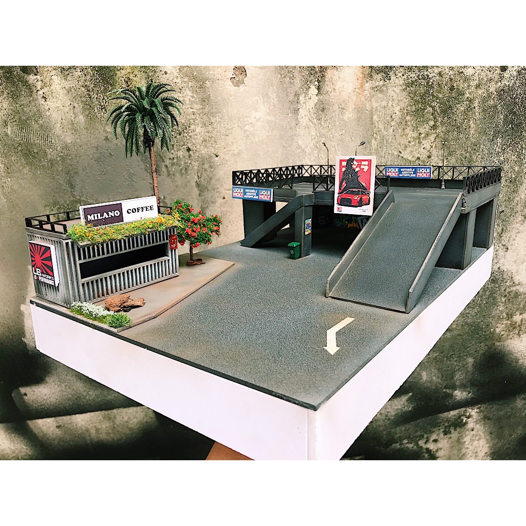 Bộ sa bàn dành cho xe mô hình 1/64 Tropical