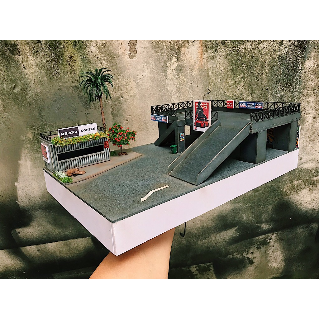 Bộ sa bàn dành cho xe mô hình 1/64 Tropical