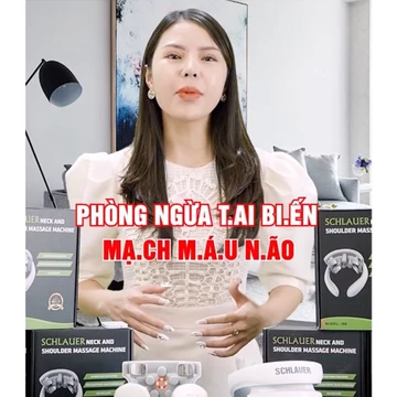 [PHIÊN BẢN NÂNG CẤP] Máy Massage cổ vai gáy nhập Đức , Máy mát xa cổ vai gáy cao cấp SCHLAUER trị mỏi vai gáy dứt điểm
