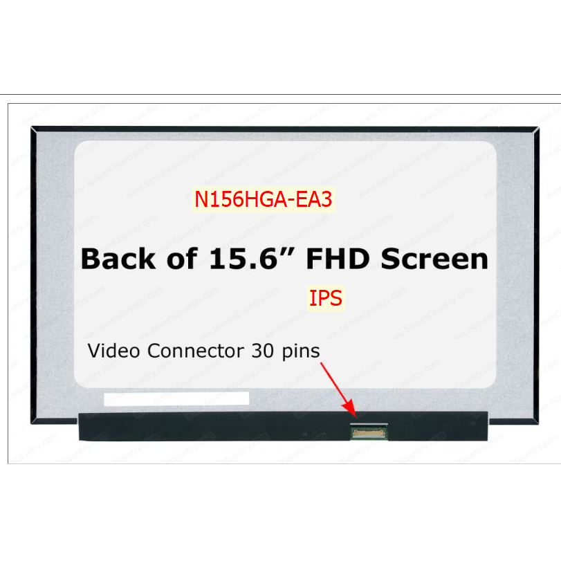 màn hình laptop 15,6 inch FHD ips 30pin tràn viền N156HGA-EA3 REV.C1(c2 ...