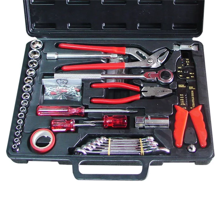 Bộ đồ nghề 69 chi tiết Top với chất liệu thép caocấp,thiết kế tiện dụng,thích hợp sử dụng sửa chữa các vật dụng gia đình