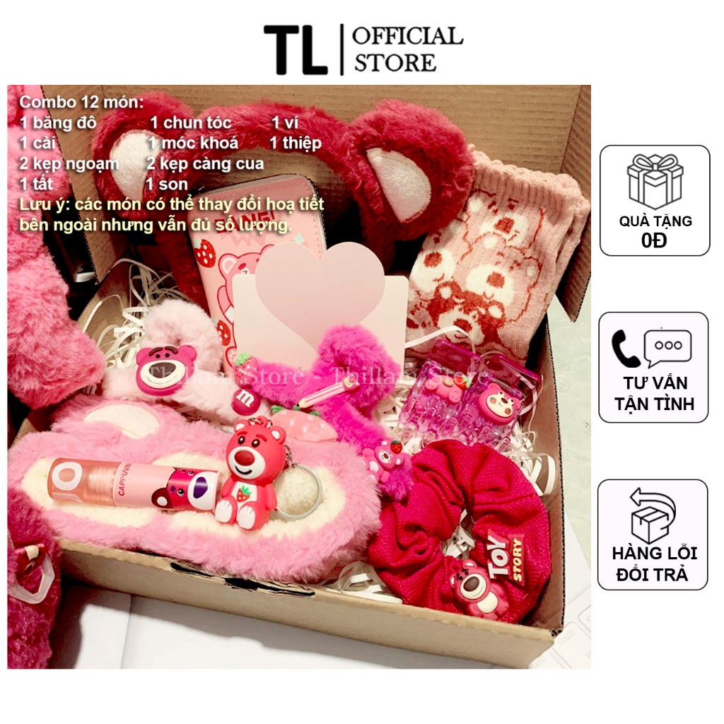 [Hoả tốc] Set quà Gấu Dâu - Quà tặng bạn gái, quà sinh nhật cho nữ siêu ...