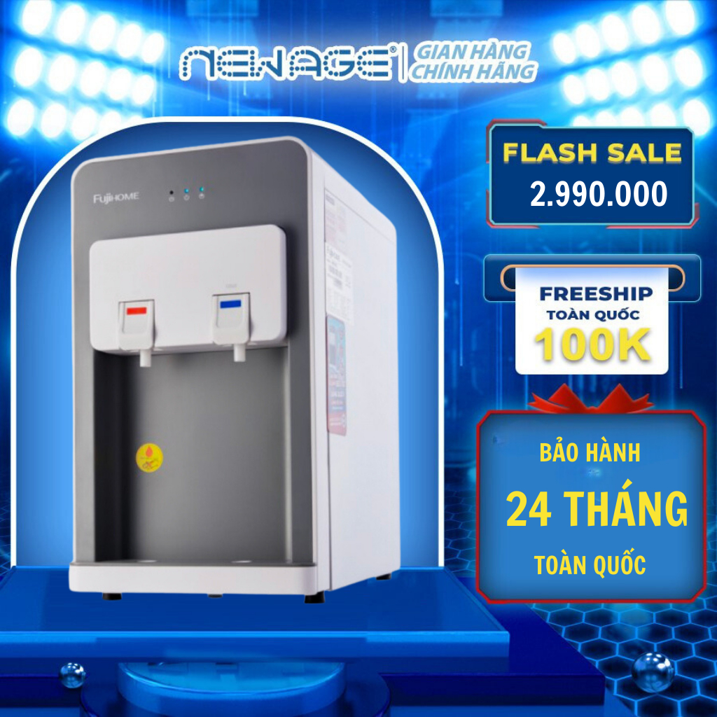 Máy Lọc Nước UF Tích Hợp Làm Nóng Lạnh Cao Cấp FujiHome WP507C, làm lạnh nhanh bằng máy nén, 4 cấp lọc với màng lọc UF