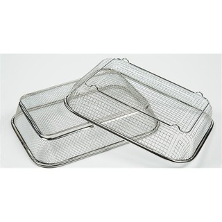 Rổ Đan Lưới Inox, Khay Đựng Ráo Dầu Inox 304