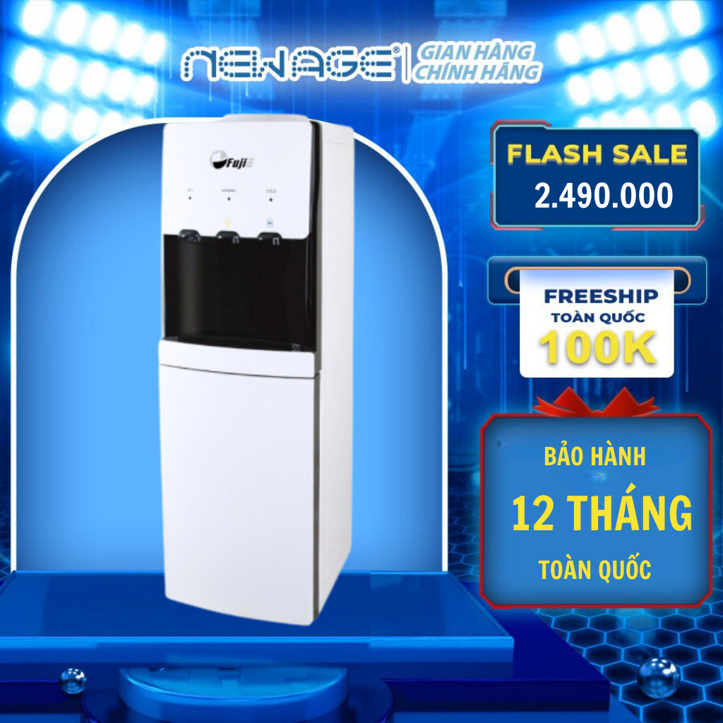 Cây nước nóng lạnh 3 vòi WD1800C Fujie làm lạnh nhanh bằng block nhập - khẩu