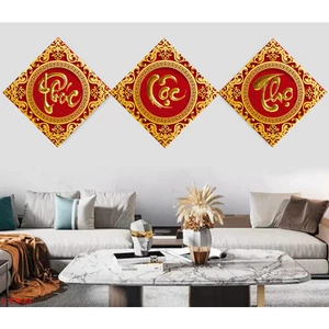 Tranh Tết Phúc Lộc Thọ Tài Lộc May Mắn Treo Nhà Cửa, Văn Phòng, Quà Tặng Năm Mới, Sỉ Quà Doanh Nghiệp