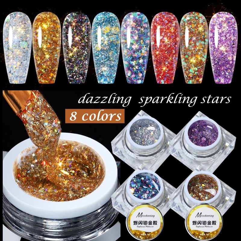 VENDEENI F08 Glitter Sparkling Gel No.13 最初の - ジェルネイル