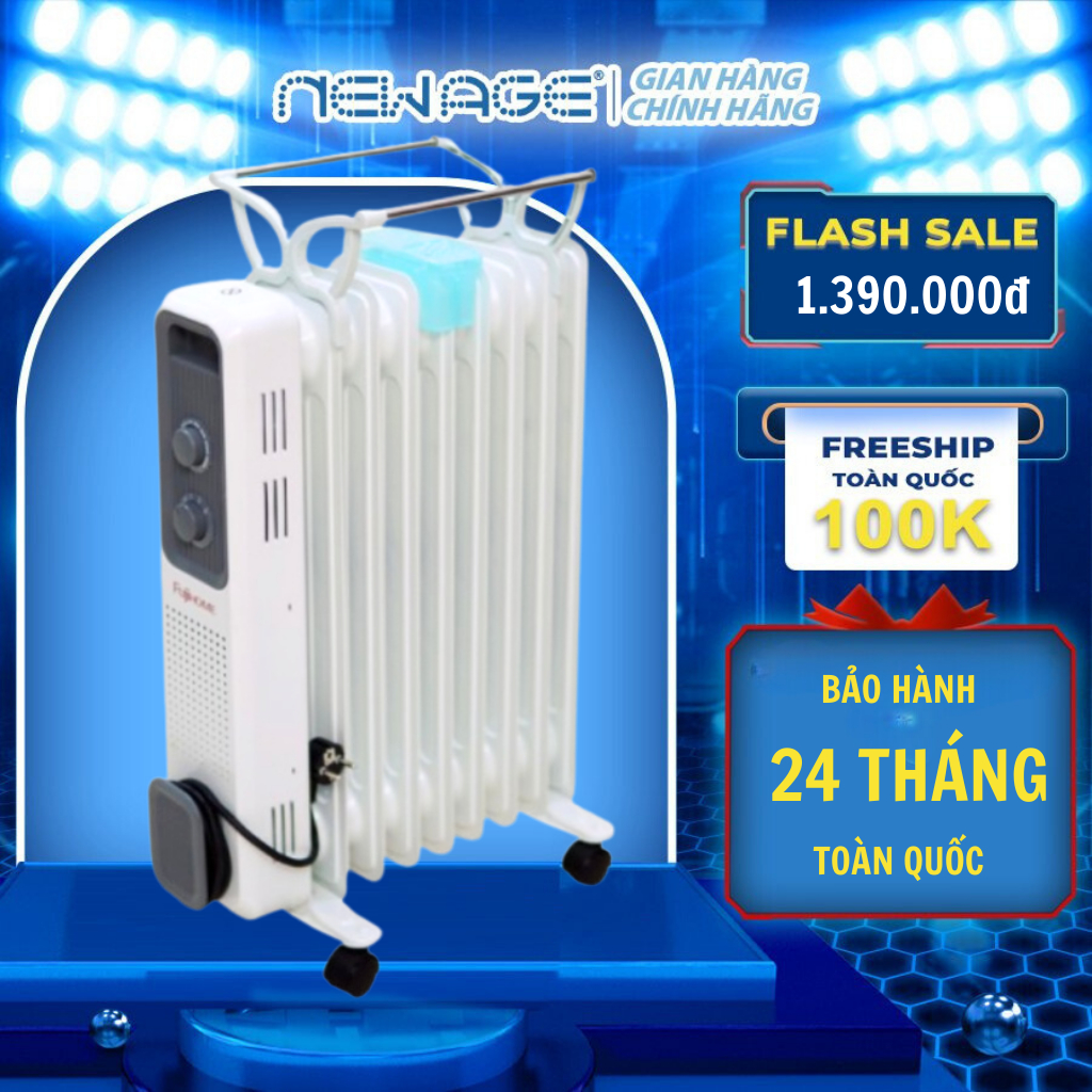 Máy sưởi dầu Fujihome OH8411 không đốt oxi, không gây khô da, làm ấm nhanh bảo hành chính hãng 24 tháng toàn quốc