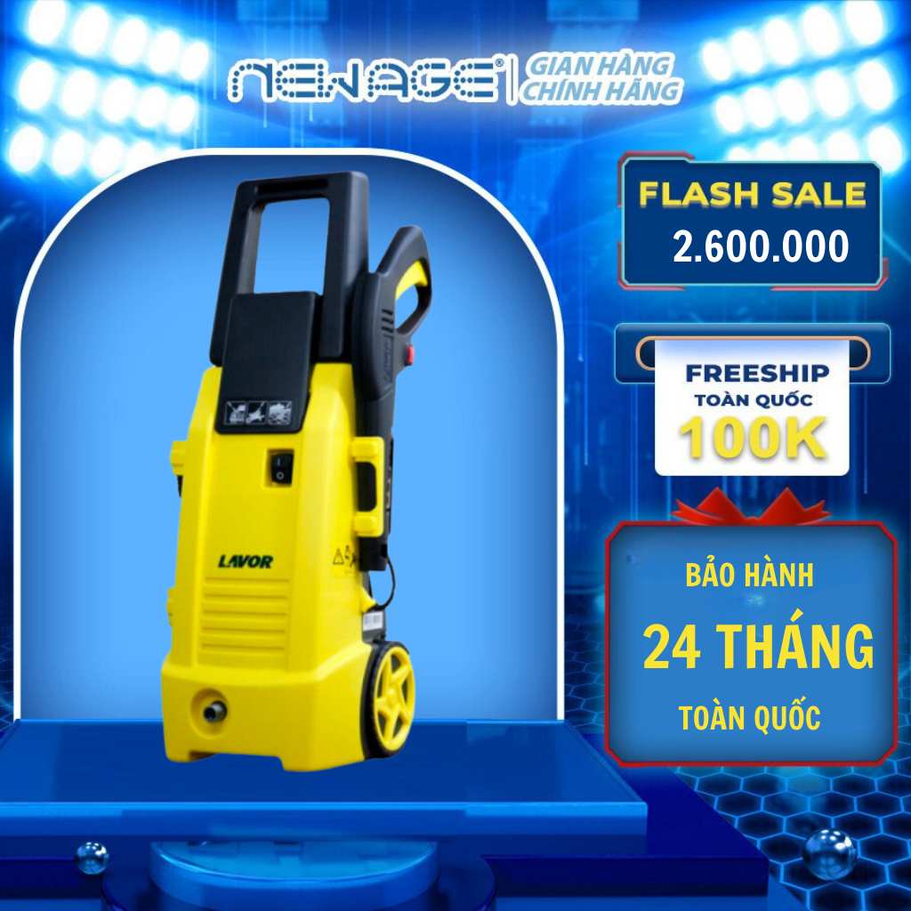 Máy rửa xe Lavor NINJA-PLUS130 áp lực cao động cơ chổi than đã bao gồm dây cấp nước, BH chính hãng 12 tháng