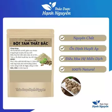 Bột tam thất Bắc nguyên chất 500g - Thảo Dược Hạnh Nguyên