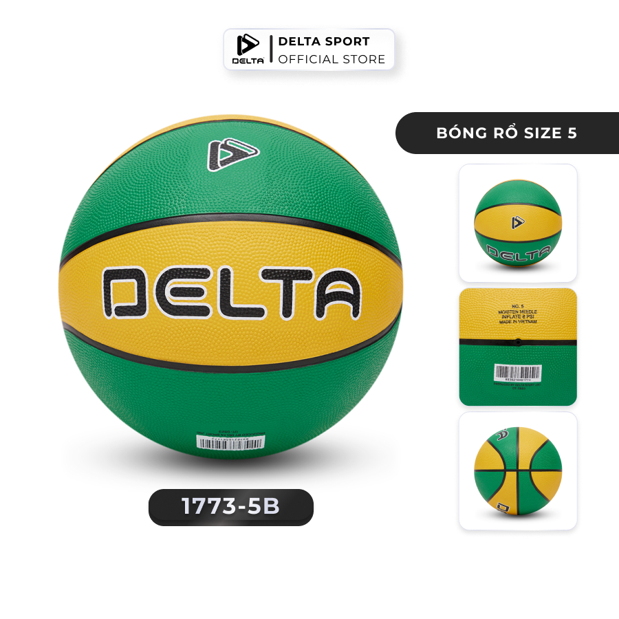 Ảnh Bóng Rổ DELTA Size 5,6,7 Cao Su Bền Bỉ Nhiều Màu Siêu Bám Tay Cho Bé Từ 5 Tuổi DELTABR02 3