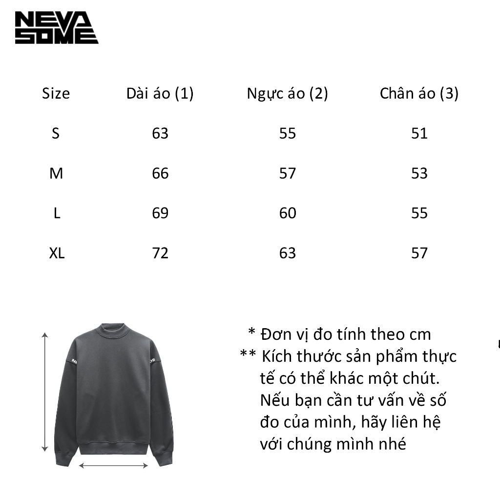 [Xả Hàng] Áo Sweater Oversize Local Brand NEVASOME Basic Cotton Lót Lông Cừu 420gsm Nam Nữ
