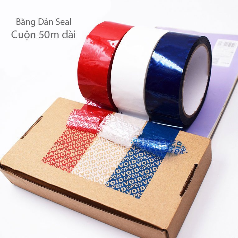 Cuộn Băng niêm phong Keo dính Acrylic, băng dán chống mở seal | Shopee ...