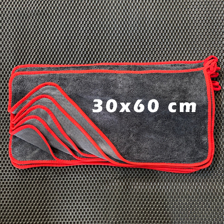 KHĂN SIÊU THẤM HÚT CHẤT LIỆU MICROFIBER  - LAU XE- NỘI THẤT -  THẤM HÚT NƯỚC CỰC TỐT-[KHĂN VIỀN ĐỎ]