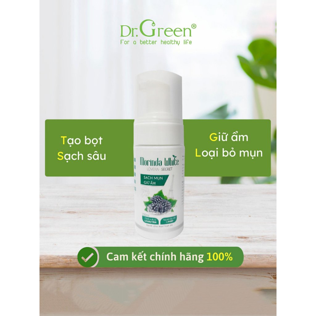 Ảnh Sữa Rửa Mặt Morinda White | Dr.Green | Chai tạo bọt 100ml 2