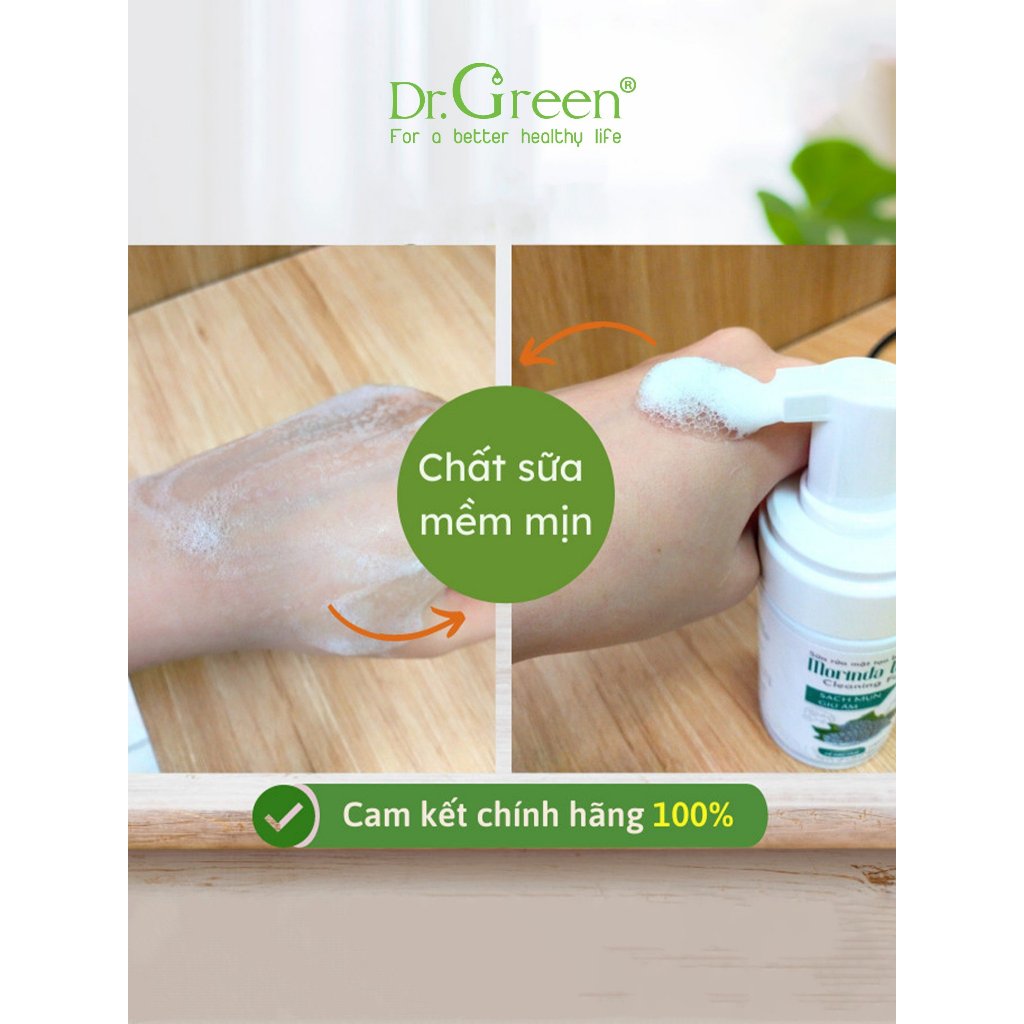 Ảnh Sữa Rửa Mặt Morinda White | Dr.Green | Chai tạo bọt 100ml 3