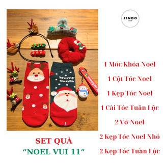 Set Quà Tặng Noel Vui LINDO, Quà tặng Giáng Sinh, Phụ Kiện Noel Xinh Xắn, Đáng Yêu