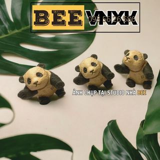 Set 3 và set 5 mô hình gấu trúc Panda mini chính hãng Takara Tomy xuất dư, có khớp cử động đầu BEE VNXK