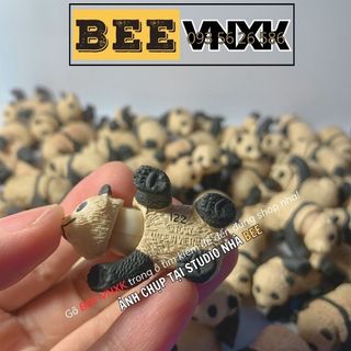 Set 3 và set 5 mô hình gấu trúc Panda mini chính hãng Takara Tomy xuất dư, có khớp cử động đầu BEE VNXK