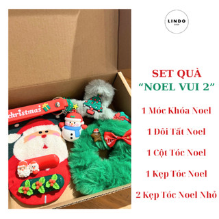 Set quà tặng Noel Vui LINDO, Phụ kiện xinh, Quà tặng xinh cho Giáng Sinh
