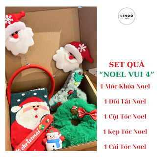 Set quà tặng Noel Vui LINDO, Phụ kiện xinh, Quà tặng xinh cho Giáng Sinh