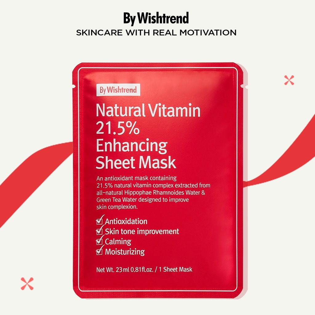 Ảnh 1 Mặt nạ giấy Vitamin 21.5% 23ml+1 sachet bakuchiol 1g+1 sachet KCN 1.5g 2