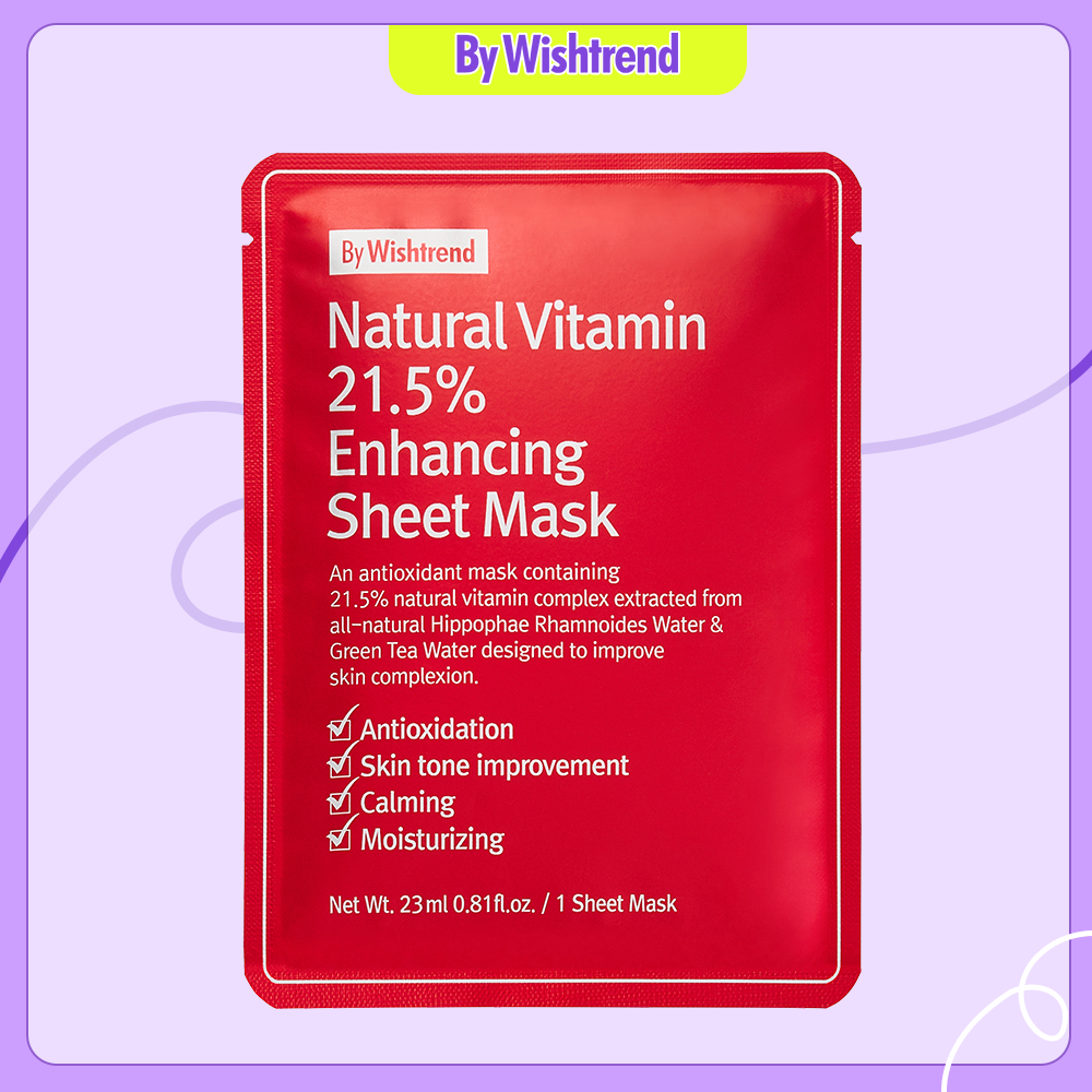 Ảnh 1 Mặt nạ giấy Vitamin 21.5% 23ml+1 sachet bakuchiol 1g+1 sachet KCN 1.5g 1