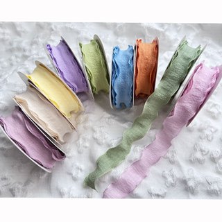 Dây ruy băng vải lanh mềm 2.5cm hồng, đỏ, đen...gói quà, buộc tóc, cột hoa trang trí tuyệt đẹp (1 cuộn 9 mét)