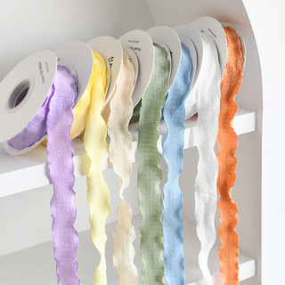 Dây ruy băng vải lanh mềm 2.5cm hồng, đỏ, đen...gói quà, buộc tóc, cột hoa trang trí tuyệt đẹp (1 cuộn 9 mét)