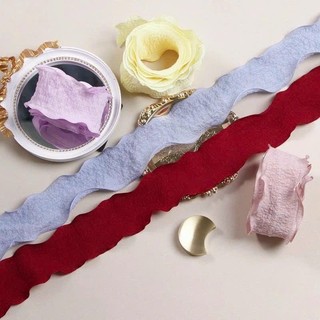 Dây ruy băng vải lanh mềm 2.5cm hồng, đỏ, đen...gói quà, buộc tóc, cột hoa trang trí tuyệt đẹp (1 cuộn 9 mét)