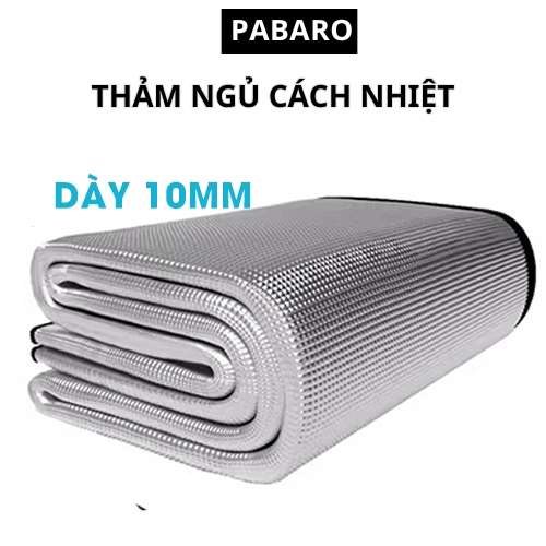 Thảm ngủ văn phòng Chiếu xốp tráng bạc 2 mặt Chiếu ngủ đệm ngủ văn phòng Thảm Du Lịch, Thảm Picnic Gấp Gọn Pabaro