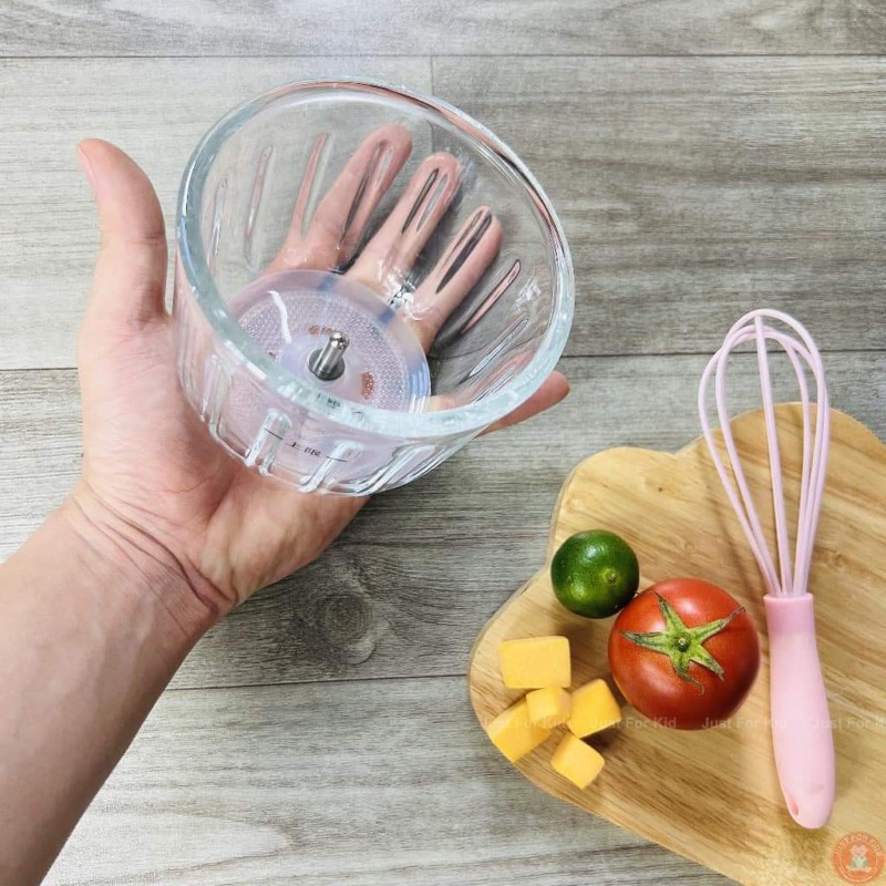 Ảnh Phụ kiện máy xay Hattiecs ăn dặm 8 lưỡi cối thủy tinh thay thế, lưỡi dao thay thế, thân máy thay thế 3