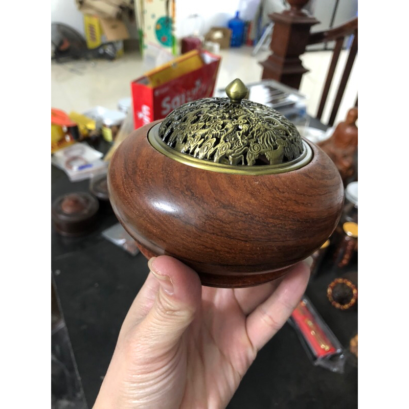Lư xông trầm gỗ hương Bền Đẹp Rẻ tại xưởng gỗ đình nghĩa nhị khê