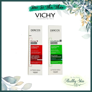 [Mã COSBAUH3 giảm 8% đơn 300K] [200mL] Dầu gội sạch gàu Vichy Dercos Anti Dandruff - giảm rụng tóc Vichy Dercos Energy